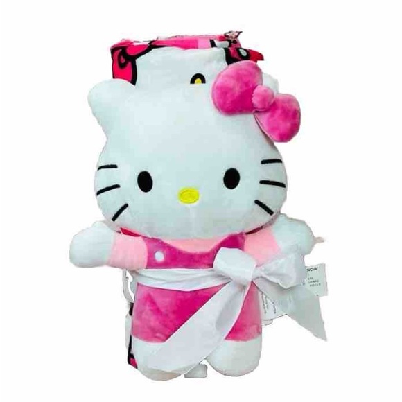 Hello Kitty Sanrio Slumber Bag & Character Plush Pillow Pal NEW - Picture 2 of 6